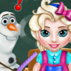 Baby Elsa School Time