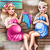 Barbie And Elsa Pregnant Sauna