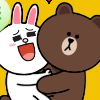 Brown And Cony Line Love