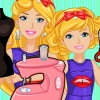 Design Barbie And Baby Matching Dress Image