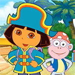 Dora Pirate Boat Treasure Hunt