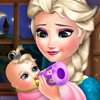 Elsa Frozen Baby Feeding