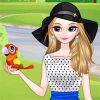 Girl And Birds
