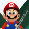 Mario Shooting Enemies