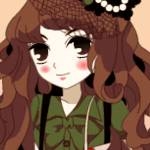 Vintage school girl dress up game