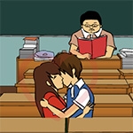 School Kissing Break