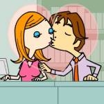 Office Lover Kiss Hacked