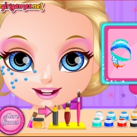 Baby Barbie Little Pony Face Painting Image