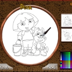 Dora Online Coloring