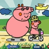 Coloring Peppa Pig Bike Ride