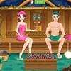 Daniel and Ellie in Hot Sauna