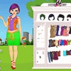 Girl in Park Dressup
