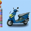 Green Motorcycle Coloring