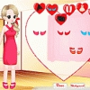 Sweet Valentine Kiss Dressup